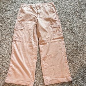 American Eagle Outfitters Wide Leg Pants in Light pink